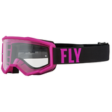 ANTIPARRA FLY RACING FOCUS PINK BLACK CLEAR LENS