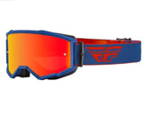 ANTIPARRA FLY RACING ZONE GOGGLE RED NAVY / RED MIRROR AMBER LENS