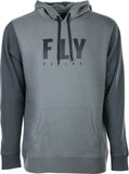 POLERON FLY RACING BADGE PULLOVER HOODIE GREY