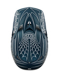 TROY LEE DESIGNS D3 FIBERLITE SPIDER STRIPE AZUL