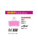 PASTILLAS LESS BRAKES BALANCED 658 | SRAM CODE, GUIDE RE, DB8