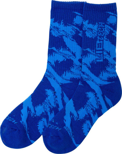 LIB TECH CAMO SOCKS BLUE