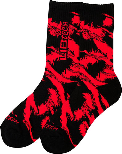 LIB TECH CAMO SOCKS RED