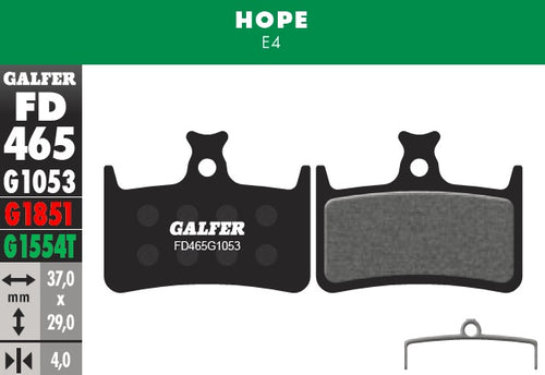 PASTILLAS GALFER HOPE E4 STANDARD