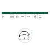 LLANTA WEINMANN U36 TL 27.5 NEGRA 32H FV