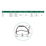 LLANTA WEINMANN U36 TL OS 29 NEGRA 32H FV ASIMETRICA