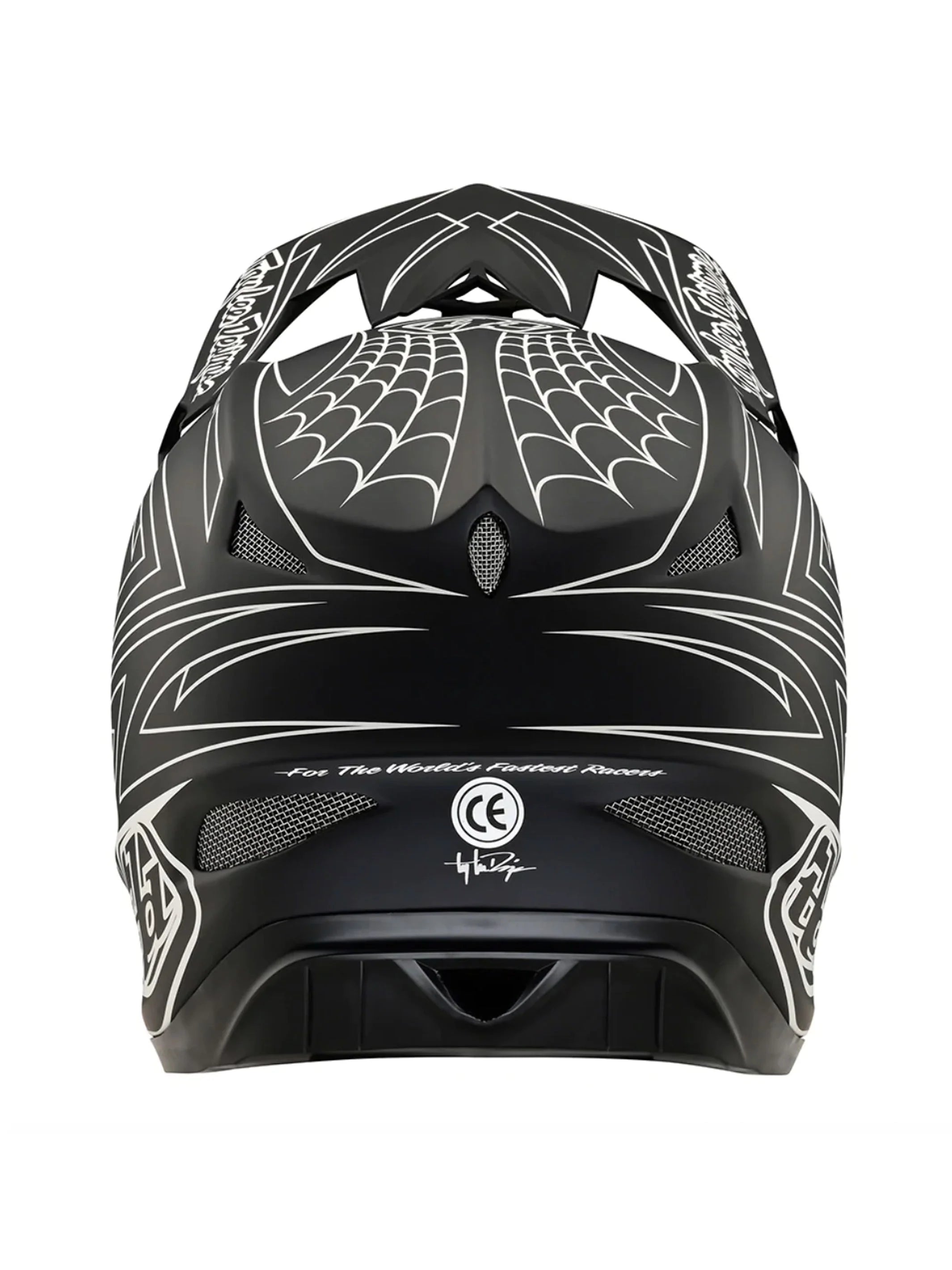 TROY LEE DESIGNS D3 FIBERLITE SPIDER STRIPE NEGRO – Top Mountain
