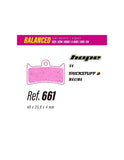 PASTILLAS LESS BRAKES BALANCED 661  HOPE V4