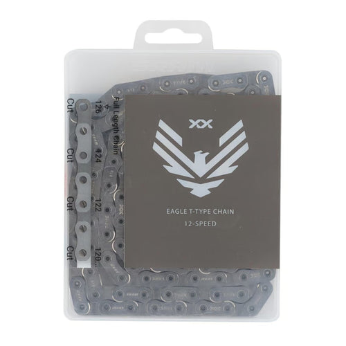 CADENA SRAM EAGLE XX A1 T-TYPE FLATTOP HOLLOWPIN 126L PLATA