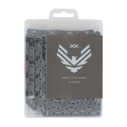CADENA SRAM EAGLE XX SL A1 T-TYPE FLATTOP 126L PLATA
